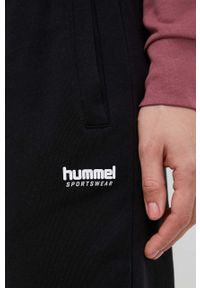 Hummel spodnie dresowe kolor czarny melanżowe. Stan: podwyższony. Kolor: czarny. Materiał: dresówka. Wzór: melanż #3