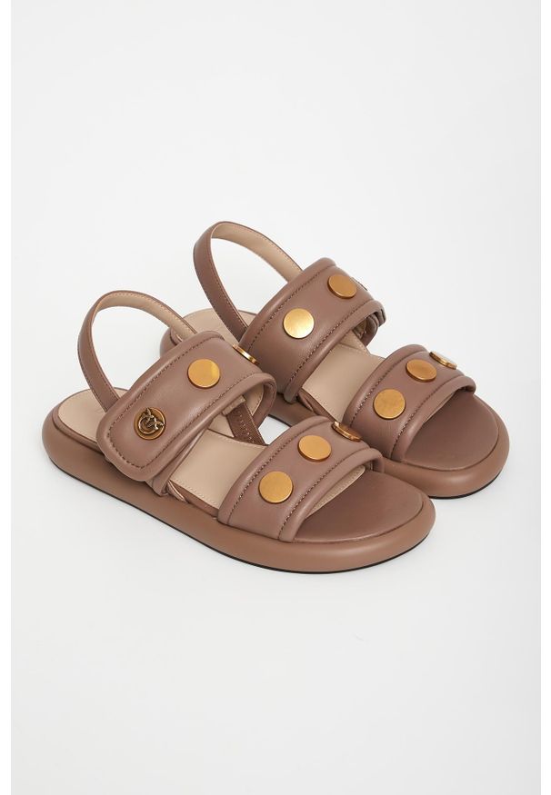 Pinko - Sandały damskie skórzane PINKO. Materiał: skóra