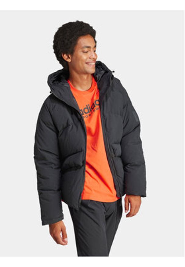 Adidas - adidas Kurtka puchowa Big Baffle IK3156 Czarny Regular Fit. Kolor: czarny. Materiał: syntetyk