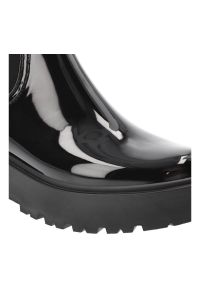 Big-Star - Czarne Kalosze Big Star Damskie Stylowe Obuwie. Kolor: czarny. Materiał: skóra ekologiczna, materiał, lakier. Szerokość cholewki: normalna. Styl: elegancki #6