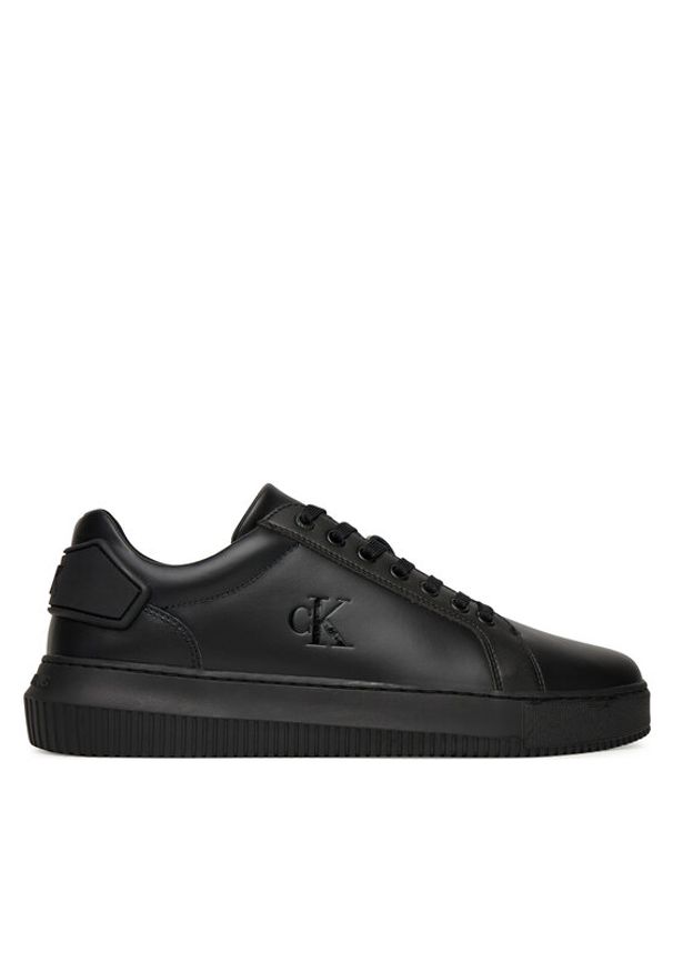 Calvin Klein Jeans Sneakersy Chunky Cupsole Ru Patch Lth YM0YM01296 Czarny. Kolor: czarny. Materiał: skóra