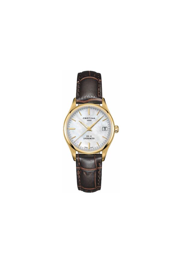 CERTINA PROMOCJA ZEGAREK DS-8 LADY COSC CHRONOMETER C033.251.36.111.00. Materiał: skóra. Styl: wakacyjny, klasyczny