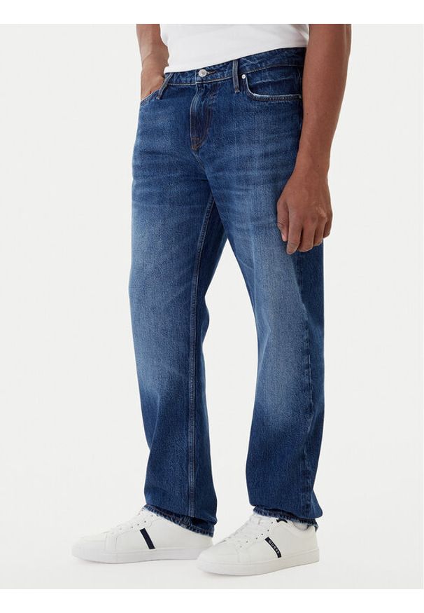 Guess Jeansy M5YAN2 D5KT3 Granatowy Regular Fit. Kolor: niebieski