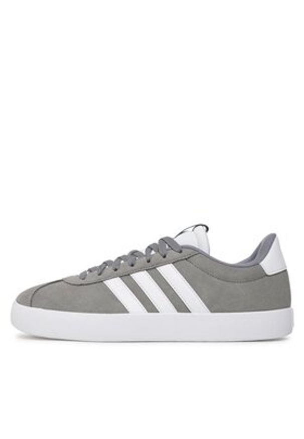Adidas - adidas Sneakersy Vl Court 3.0 ID6276 Szary. Kolor: szary. Materiał: skóra, zamsz