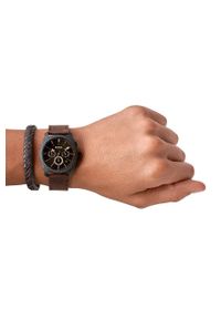 Fossil - Zegarek + bransoletka FS5251SET. Materiał: skóra, materiał #7