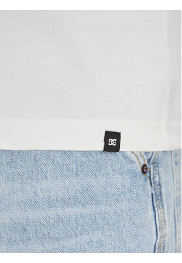 DC Shoes T-Shirt ADYZT05444 Biały Heritage Fit. Kolor: biały. Materiał: bawełna