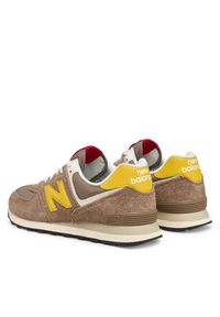 New Balance Sneakersy U574BYW Brązowy. Kolor: brązowy. Materiał: skóra, zamsz. Model: New Balance 574 #4