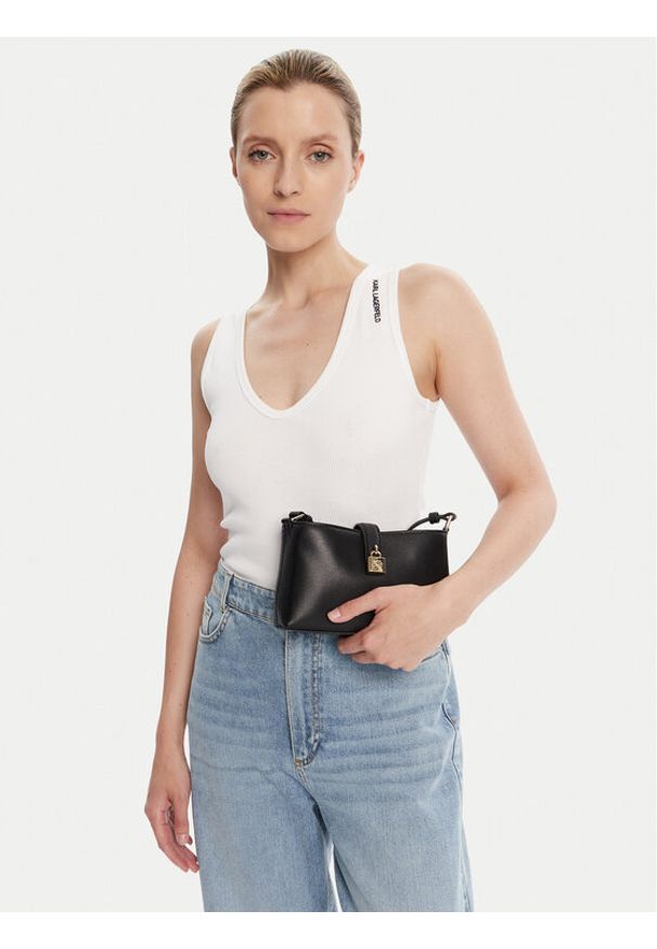 Karl Lagerfeld - KARL LAGERFELD Torebka A3W32041 Czarny. Kolor: czarny. Materiał: skórzane