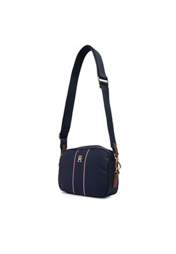 TOMMY HILFIGER - Tommy Hilfiger Torebka Popette Camera Bag Corp AW0AW17710 Granatowy. Kolor: niebieski