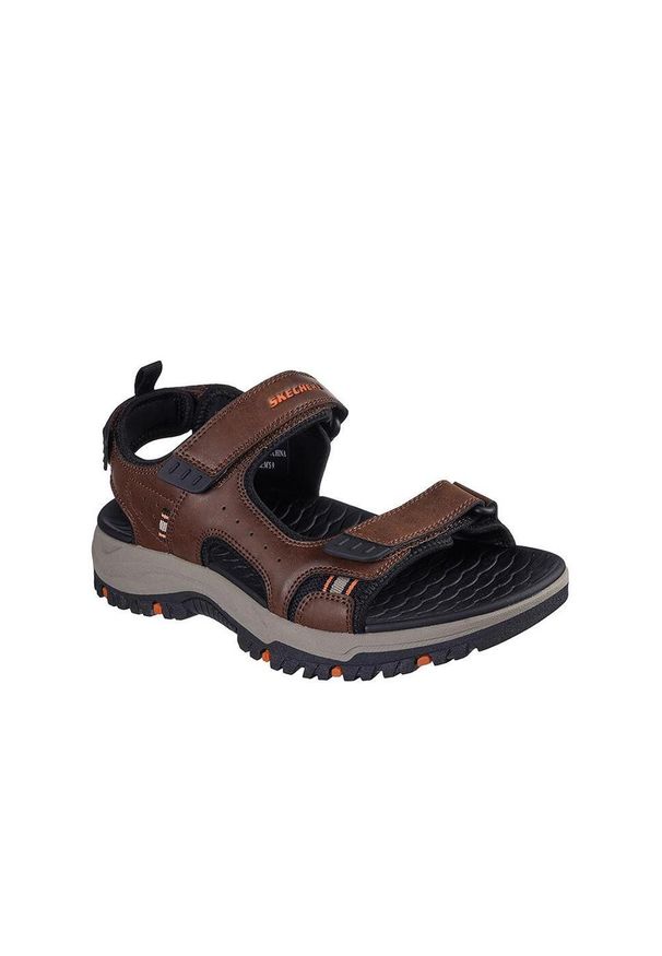 skechers - Sandały męskie SKECHERS Prewitt Rigdon. Kolor: brązowy
