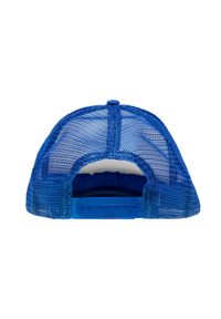 RESULT HEADWEAR - Detroit Contrast Panel 1/2 Mesh Trucker Cap. Kolor: biały, wielokolorowy, niebieski. Materiał: mesh