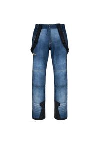 Spodnie narciarskie softshell Kilpi Jeanso. Kolor: niebieski. Materiał: softshell. Sezon: zima. Sport: narciarstwo #1