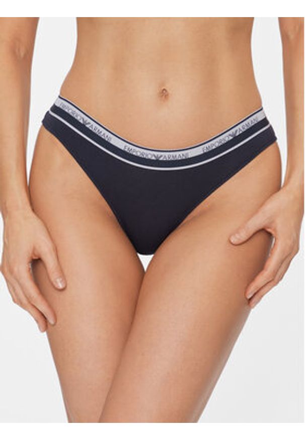 Emporio Armani Underwear Komplet fig brazylijskich 163337 4R227 00135 Granatowy. Kolor: niebieski. Materiał: bawełna