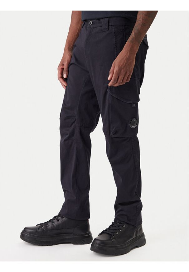 C.P. Company Spodnie materiałowe RSCMPA744A005694G Granatowy Regular Fit. Kolor: niebieski. Materiał: bawełna