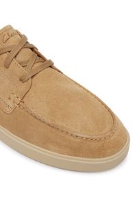 Clarks Półbuty Lockford Boat 26186187 Beżowy. Kolor: beżowy. Materiał: zamsz, skóra #5