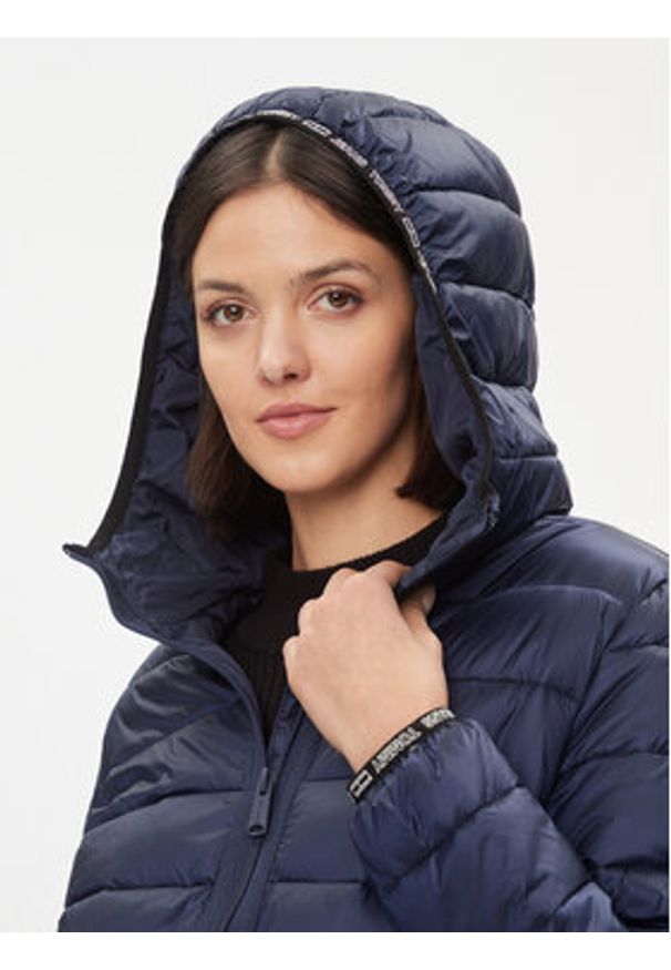 Tommy Jeans Kurtka zimowa Quilted DW0DW09350 Granatowy Regular Fit. Kolor: niebieski. Materiał: syntetyk. Sezon: zima