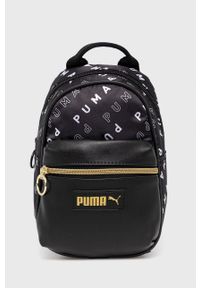 Puma Plecak 78333 damski kolor czarny mały wzorzysty. Kolor: czarny #1