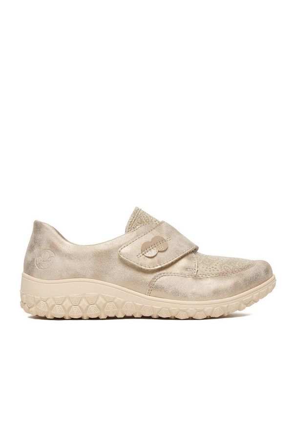 Półbuty Rieker. Kolor: beżowy