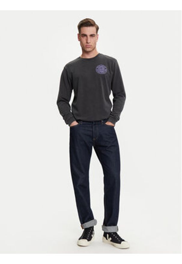 GAP - Gap Longsleeve 765034-03 Czarny Regular Fit. Kolor: czarny. Materiał: bawełna. Długość rękawa: długi rękaw