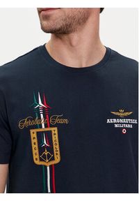 Aeronautica Militare T-Shirt 241TS2231J592 Granatowy Regular Fit. Kolor: niebieski. Materiał: bawełna #3
