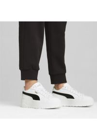 Puma - Damskie skórzane sneakersy PUMA Karmen II. Kolor: czarny, szary, biały, wielokolorowy. Materiał: skóra. Obcas: na platformie