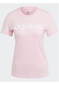 Adidas - adidas T-Shirt Essentials Slim Logo T-Shirt GL0771 Różowy Slim Fit. Kolor: różowy. Materiał: bawełna #3