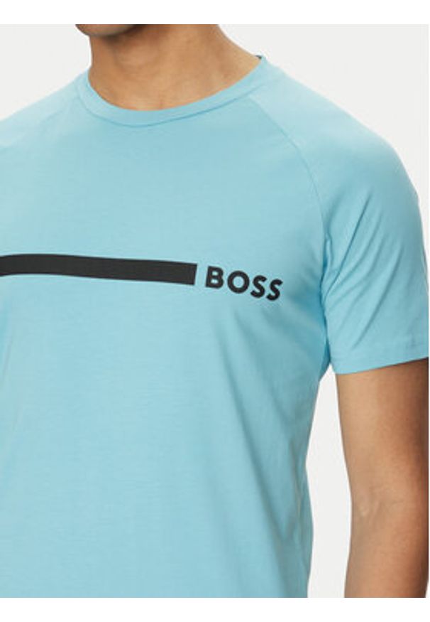 BOSS T-Shirt 50517970 Niebieski Slim Fit. Kolor: niebieski. Materiał: bawełna
