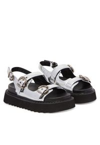 Pinko - PINKO Sandały Kate 03 SD0293 P049 Srebrny. Kolor: srebrny. Materiał: skóra