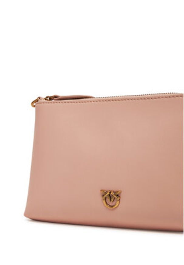 Pinko - PINKO Torebka Flat Horizontal Mini PE 25 PCPL 104277 A0F1 Różowy. Kolor: różowy. Materiał: skórzane