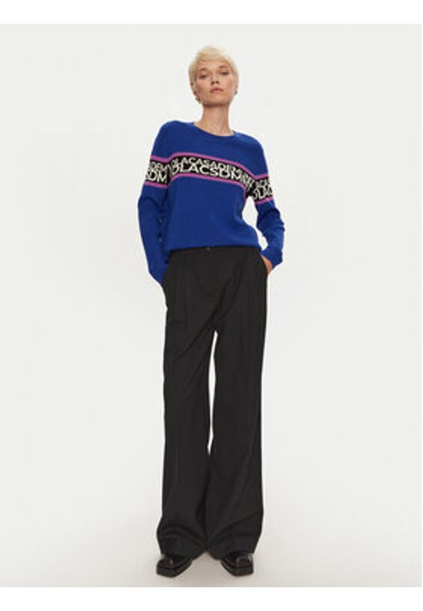 LOLA CASADEMUNT Sweter LF2411020 Niebieski Regular Fit. Kolor: niebieski. Materiał: wiskoza, syntetyk