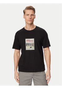 Jack & Jones T-Shirt Montauk Photo 12290890 Czarny Regular Fit. Kolor: czarny. Materiał: bawełna #1