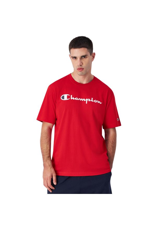 Koszulka męska Champion SS Tee. Kolor: czerwony