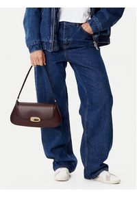 Calvin Klein Torebka Hardware Flap Shoulder Bag LV04F3146G Bordowy. Kolor: czerwony. Materiał: skórzane #3