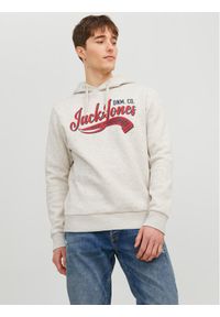 Jack & Jones - Jack&Jones Bluza Logo 12233597 Szary Standard Fit. Kolor: szary. Materiał: bawełna #1