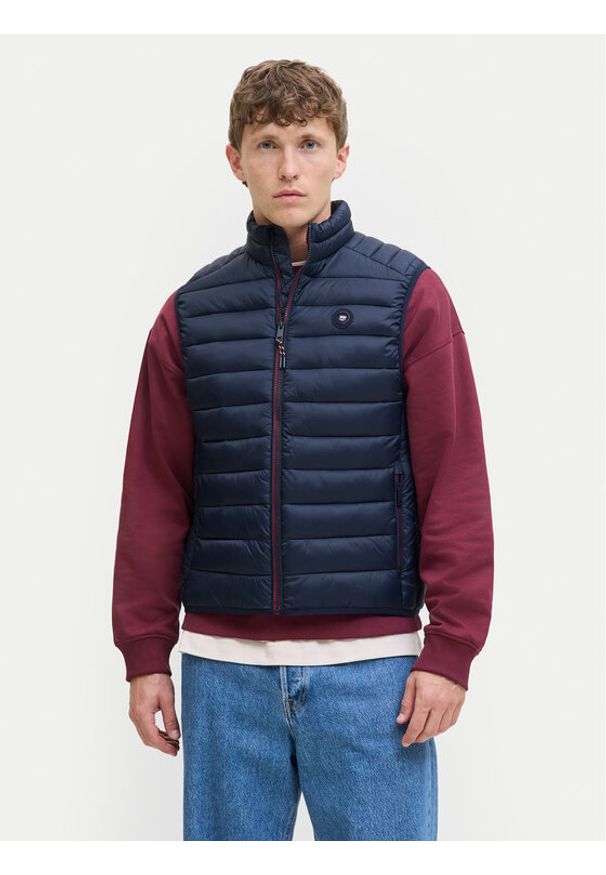 Jack & Jones Kamizelka Bradley 12280973 Granatowy Regular Fit. Kolor: niebieski. Materiał: syntetyk