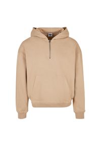 Bluza z kapturem i zamkiem błyskawicznym Urban Classics Boxy GT. Typ kołnierza: kaptur. Kolor: beżowy #1