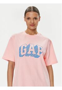 GAP - Gap T-Shirt 664011-00 Różowy Regular Fit. Kolor: różowy. Materiał: bawełna #5