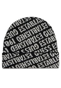 Guess Czapka M1BZ02 Z2VX2 Czarny. Kolor: czarny. Materiał: materiał #3