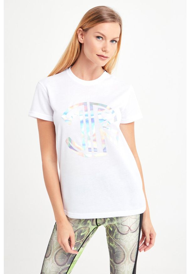 T-shirt John Richmond Sport sportowy, na co dzień, w kolorowe wzory
