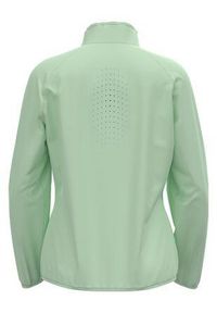 Kurtka do biegania damska Odlo ESSENTIAL LIGHT. Kolor: zielony. Sport: bieganie
