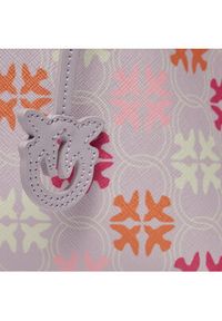 Pinko Torebka Carrie Shopper Classic PE 24 PLTT 102833 A1EM Fioletowy. Kolor: fioletowy. Materiał: skórzane #3