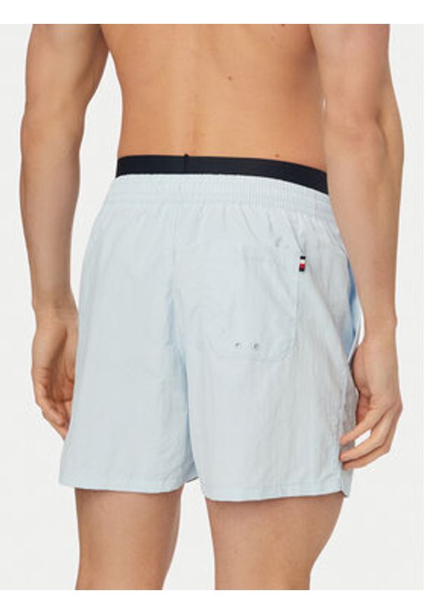 TOMMY HILFIGER - Tommy Hilfiger Szorty kąpielowe UM0UM03749 Niebieski jasny Regular Fit. Kolor: niebieski. Materiał: syntetyk