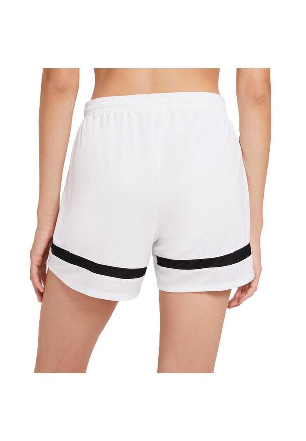 Nike - Damskie Spodenki Dri FIT Academy Shorts. Kolor: biały. Technologia: Dri-Fit (Nike)