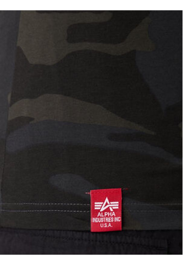 Alpha Industries Tank top Basci Camo 126566C Szary Regular Fit. Kolor: szary. Materiał: bawełna