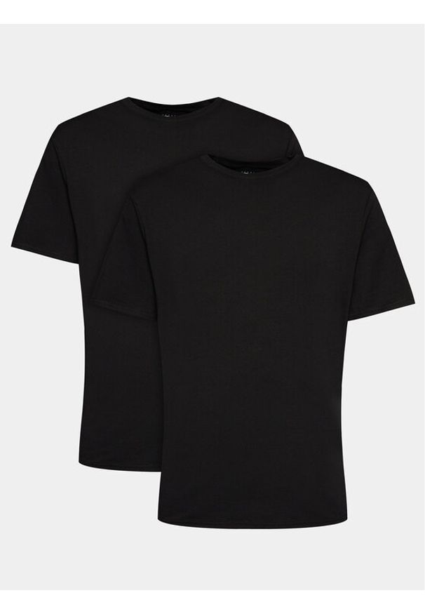 Tommy Jeans Komplet t-shirtów UM0UM03157 Czarny Regular Fit. Kolor: czarny. Materiał: bawełna