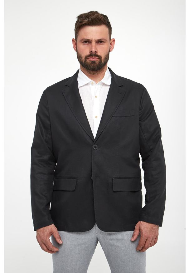 Armani Exchange - Marynarka męska lniana ARMANI EXCHANGE. Materiał: len