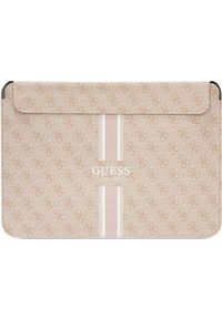 Etui Guess Guess Sleeve GUCS14P4RPSP 14" różowy/ pink 4G Printed Stripes NoSize. Kolor: różowy