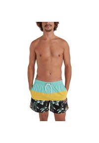 Szorty Męskie O'Neill Mix & Match Cali Block 15''. Kolor: czarny, niebieski, wielokolorowy, żółty. Materiał: materiał #1