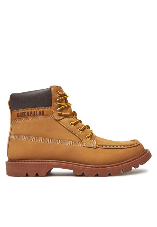 CAT Footwear Trapery Colorado Moc Toe P726065 Żółty. Kolor: żółty. Materiał: skóra