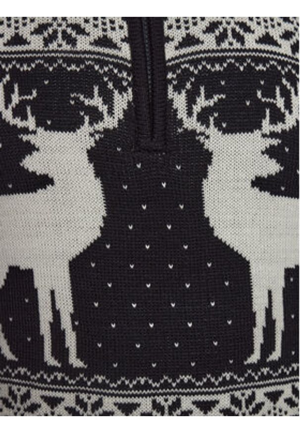 Brave Soul Sweter MK-248CRATCHITB Granatowy Regular Fit. Kolor: niebieski. Materiał: syntetyk